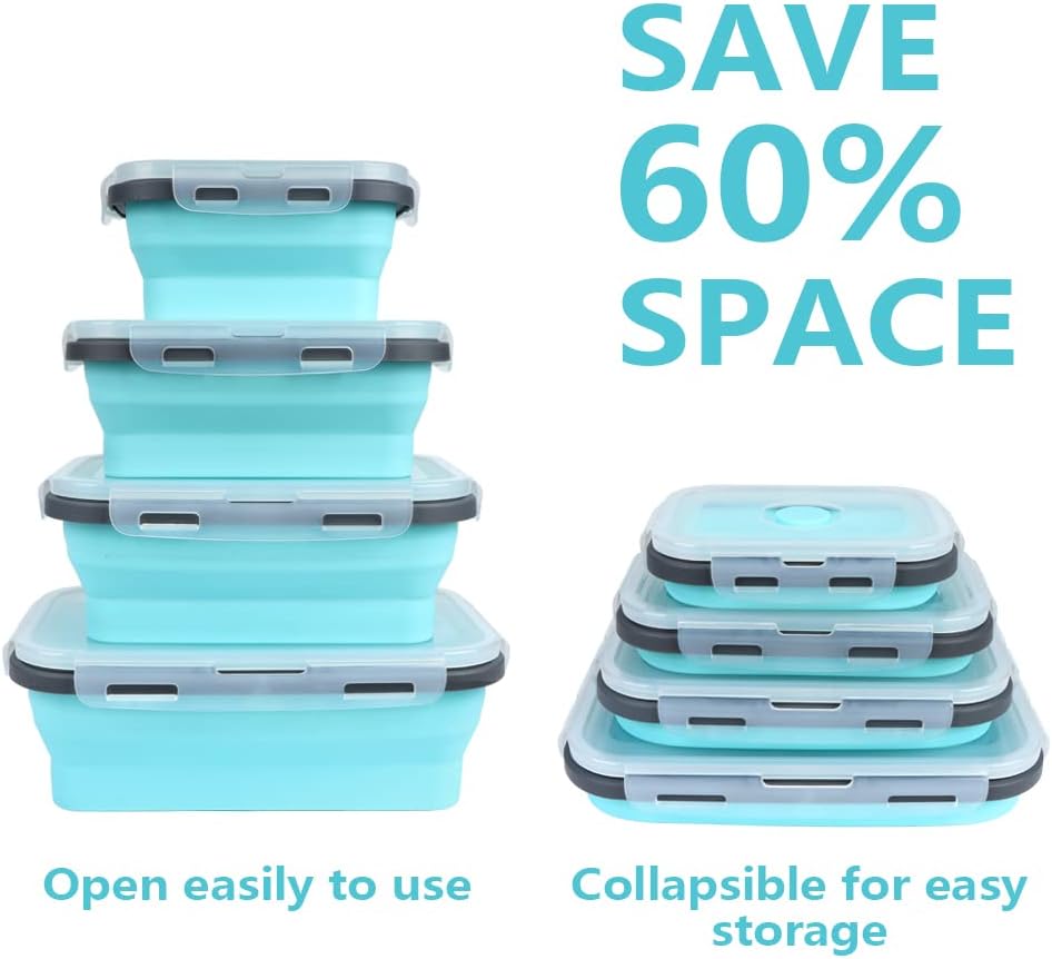 Meal Prep Kit - 4PS складные контейнеры для хранения продуктов