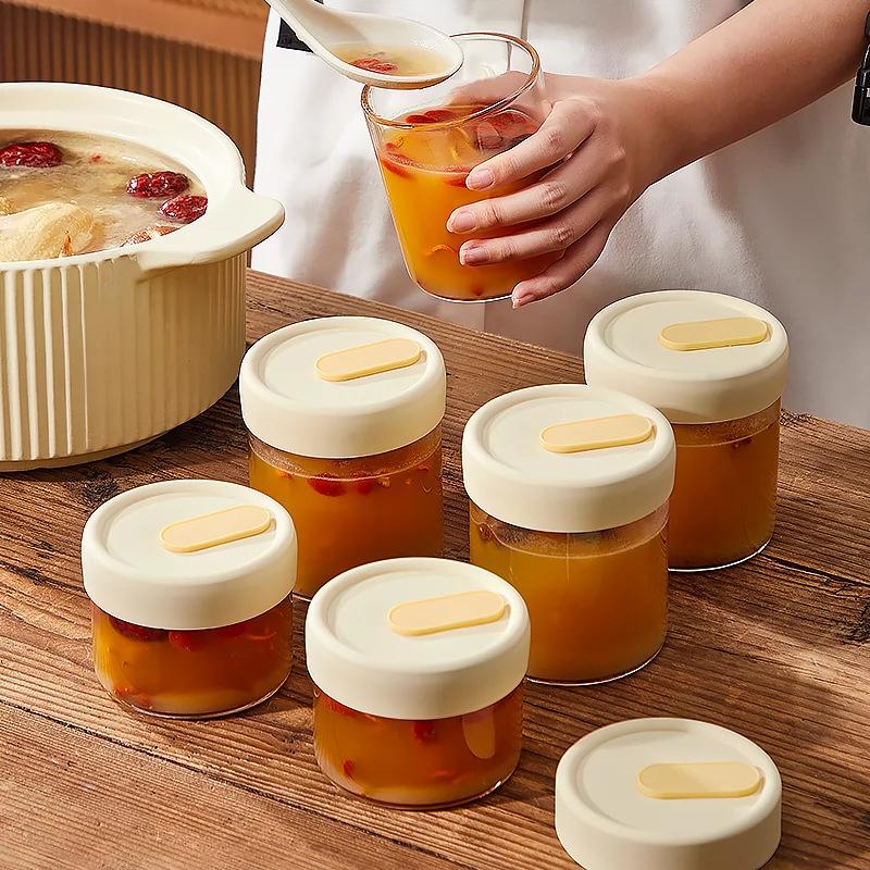 Meal Prep Juice Bottles - 1 шт. стеклянная банка для хранения