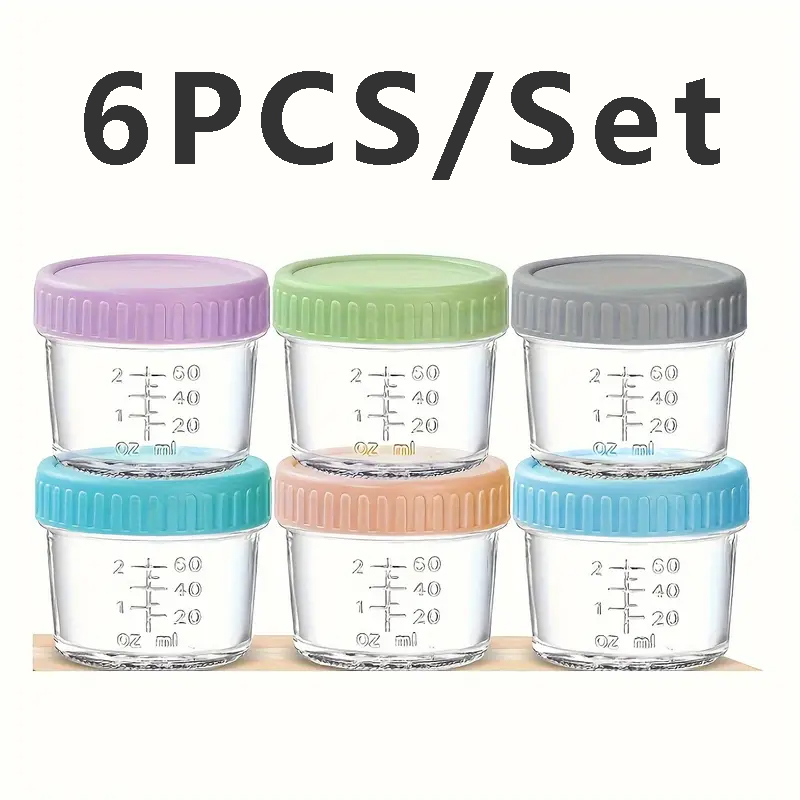 Meal Prep Juice Bottles - 6 упаковок контейнеров для хранения продуктов,