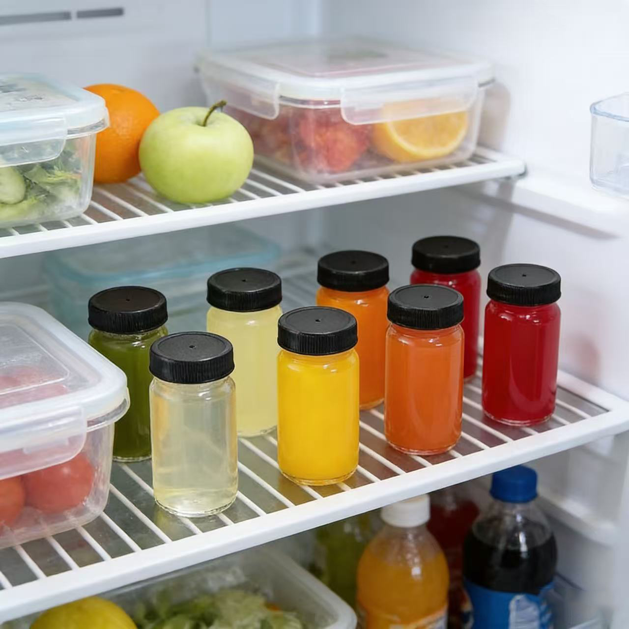 6 шт. по 60 мл, герметичные пр – обзор и цена Meal Prep Juice Bottles